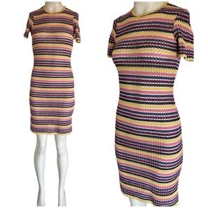 Missoni Sport Stripes Body-con Knit Dress Small
